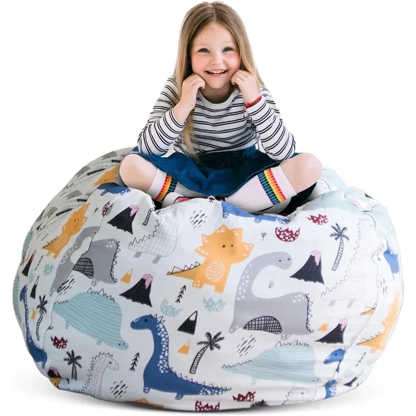 Stuff 'n Sit Bean Bag Storage by Creative QT, dinosaur